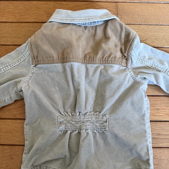 Light Beige Kids Jacket with Tan Pocket Accents - Picture 7 of 7